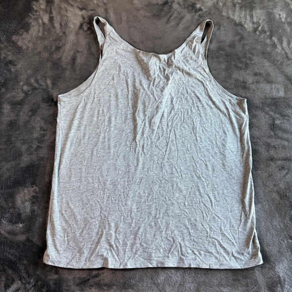 Gray Stay Okie Tank Top Women's Size M Sleeveless‎ Casual Oklahoma Graphic Tee - Picture 2 of 5